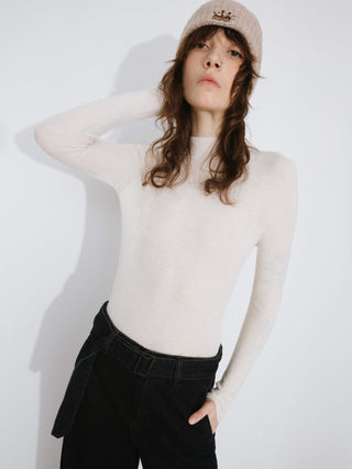 Merino Wool Turtleneck Knitwear Jumper