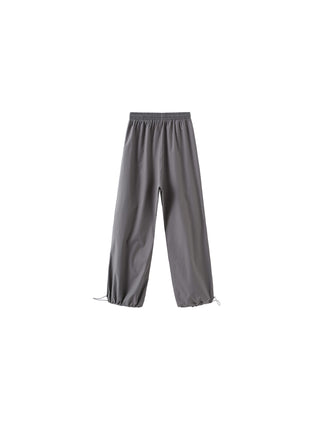 Loose Parachute Trousers with Elastic Waist