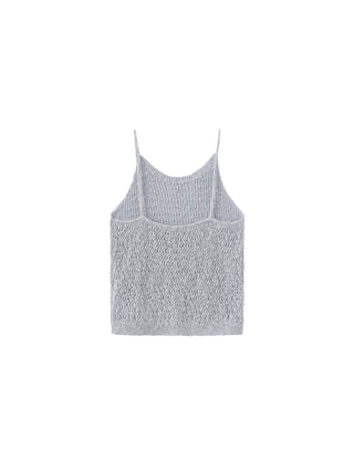 Thin Strap Ribbed Knit Vest