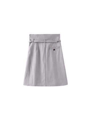 A-line Round Skirt with Wool Blend