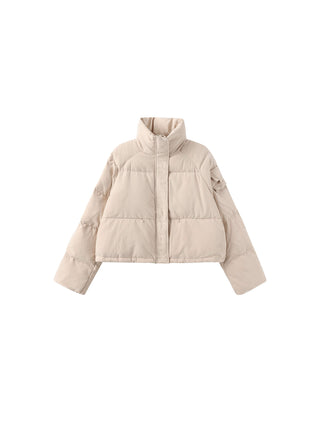 High Neck Short Puffer Down Coat