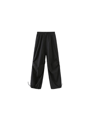 Loose Parachute Trousers with Elastic Waist