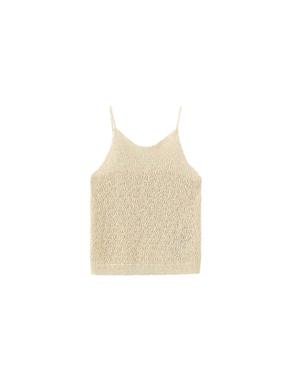 Thin Strap Ribbed Knit Vest