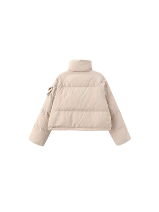 High Neck Short Puffer Down Coat