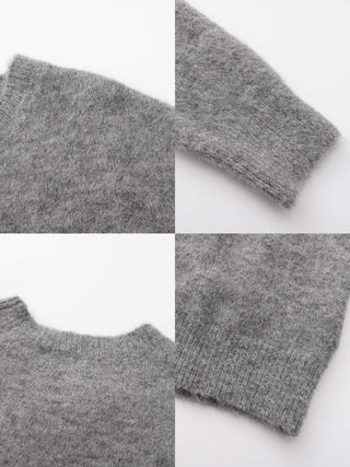 ONE BY CUBIC Brushed Alpaca Knitwear Jumper