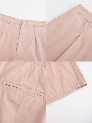 A-line Pleated Tailored Shorts