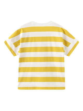CUBIC Heart Oversized Striped T-Shirt