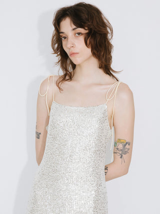 White Sequin Dress