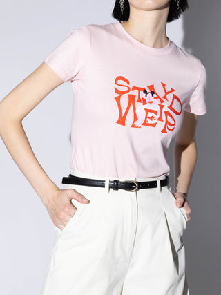 "Stay Weird" Printed T-Shirt