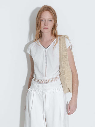 Hollow Out Drop-Shoulder Vest with Tassels