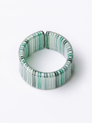Multi-Coloured Striped Split Ring