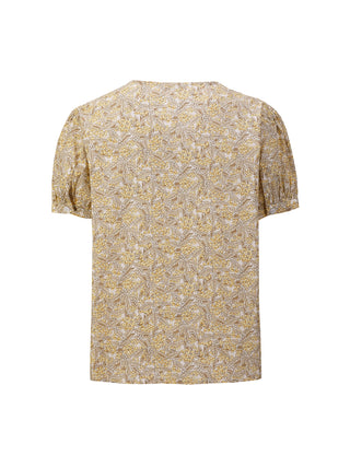 Floral Short Sleeve Cotton Shirt