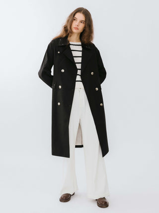 Light Double Breasted Trench Coat