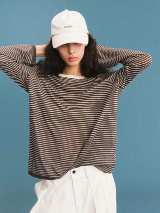 ONE BY CUBIC Thin Stripped Knitwear Jumper