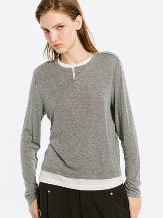 Gray Knitwear Jumper with Wool Blend