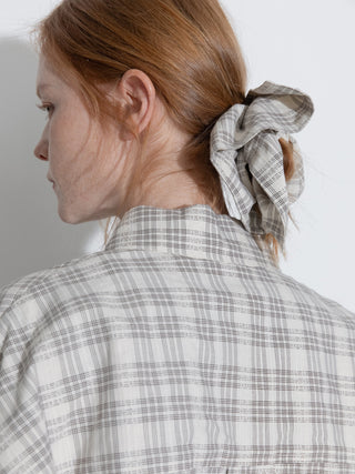 Lace Checkered Irregular Hair Scrunchies