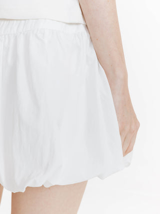 A-line Pleated Patchwork Bud Skirt