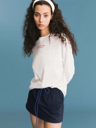 ONE BY CUBIC White Oversized Sweatshirt