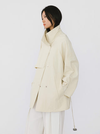 Short Length Belted Trench Coat