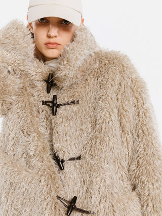 Wheat Faux Fur Monty Coat