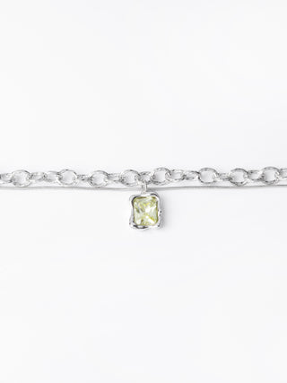 Double Gemstone Pendant Necklace