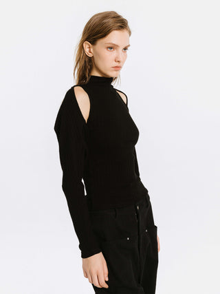 Detachable Knit Long Sleeve Top