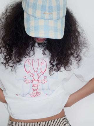 "You‘re my lobster" Printed Cotton T-shirt