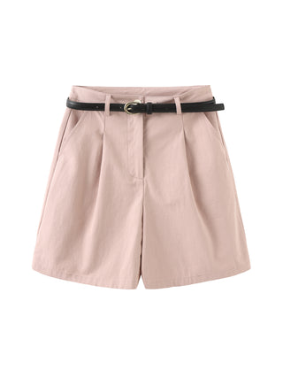 Pleated Tailored Shorts