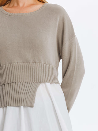 Panelled Knitwear Jumper