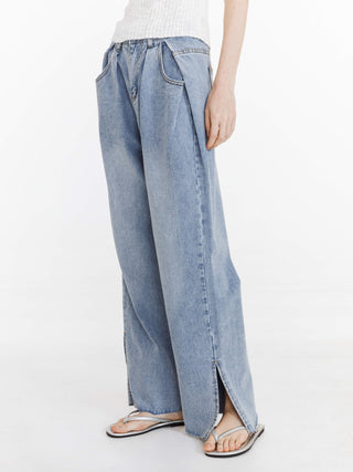 High Waist Loose Straight Leg Jeans