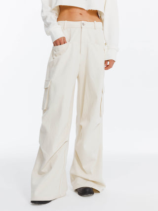 Pure Cotton Twill Cargo Trousers