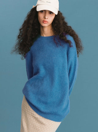 ONE BY CUBIC Brushed Alpaca Knitwear Jumper