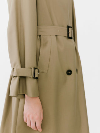 Classic Belted Double Breasted Trench Coat