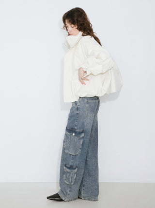 High Rise Cargo Jeans