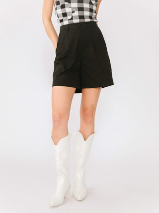 A-line Pleated Tailored Shorts