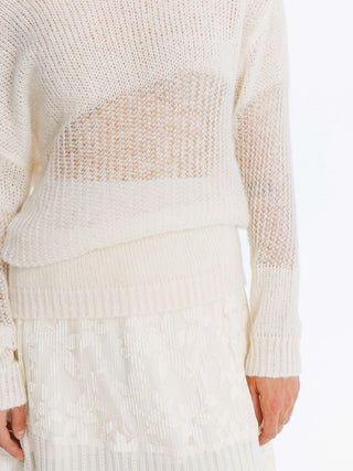 Off The Shoulder Stacked Long Sleeved Sweater