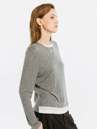 Gray Knitwear Jumper with Wool Blend