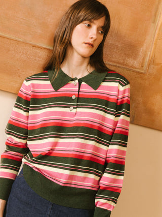 Striped Knitwear Jumper with Wool Blend