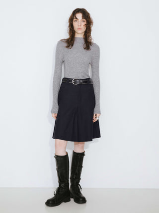 Wool Midi Skirt