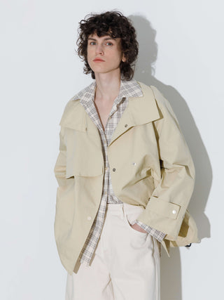 Short Length Belted Trench Coat