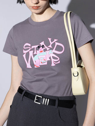 "Stay Weird" Printed T-Shirt