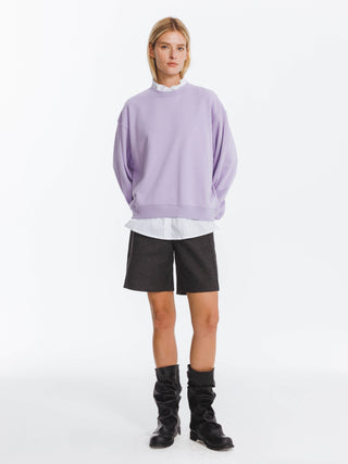 Oversized Sweatshirt with Cotton Blend