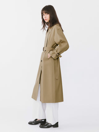 Classic Belted Double Breasted Trench Coat