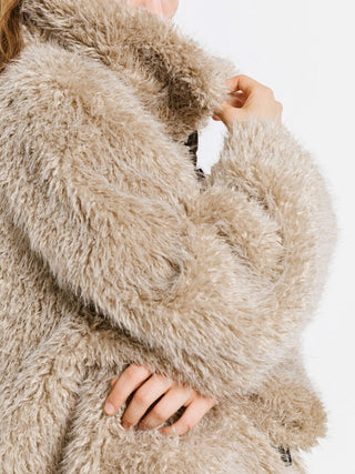 Wheat Faux Fur Monty Coat