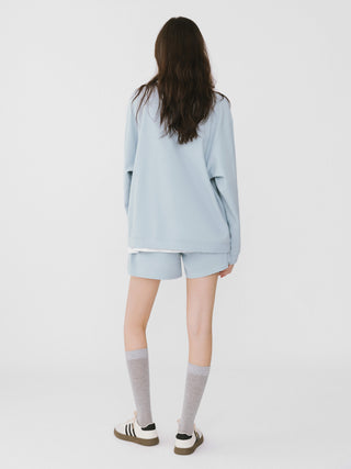 Oversized Long Sleeve T-Shirt and Matching Shorts