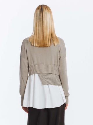 Panelled Knitwear Jumper