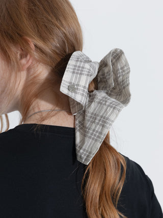 Lace Checkered Irregular Hair Scrunchies