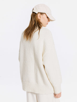 V-Neck Alpaca Knitwear Jumper