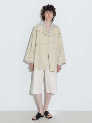 Short Length Belted Trench Coat