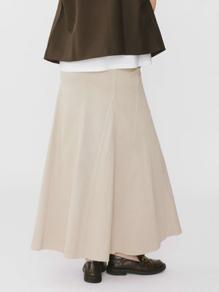 Frayed Denim Maxi Skirt